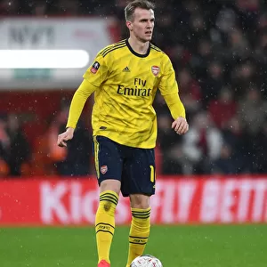Arsenal's Rob Holding in Action: FA Cup Clash against AFC Bournemouth