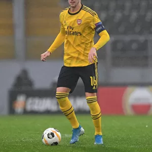 Arsenal's Rob Holding in Action against Vitoria Guimaraes in UEFA Europa League Group Stage
