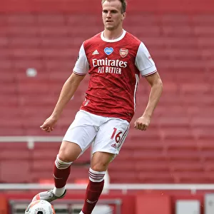 Arsenal's Rob Holding in Action against Watford in 2019-20 Premier League Clash