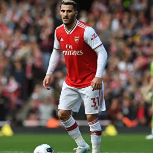 Arsenal's Sead Kolasinac in Action against AFC Bournemouth, Premier League 2019-20