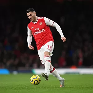 Arsenal's Sead Kolasinac in Action during the Arsenal v Brighton & Hove Albion Premier League 2019-20 Match