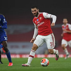 Arsenal's Sead Kolasinac in Action against Leicester City - Premier League 2019-2020