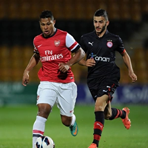 Arsenal's Serge Gnabry Faces Off Against Olympiacos Dimitrios Siopis in NextGen Series Clash