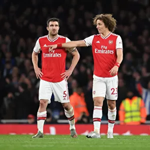 Arsenal's Sokratis and David Luiz in Action: Arsenal vs Brighton (Premier League 2019-20)