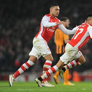 Arsenal's Star Duo: Sanchez and Oxlade-Chamberlain Celebrate FA Cup Goals vs Hull City