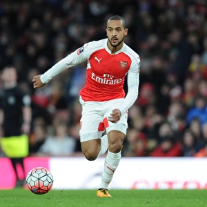 Arsenal's Theo Walcott in FA Cup Action: Arsenal vs Burnley at Emirates Stadium (January 2016)