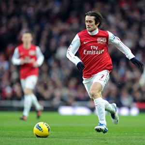 Arsenal's Tomas Rosicky in Action Against Manchester United (2011-12)