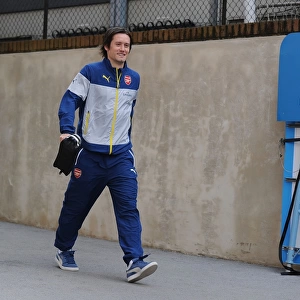 Arsenal's Tomas Rosicky Arrives at Selhurst Park Ahead of Crystal Palace Clash (2015)