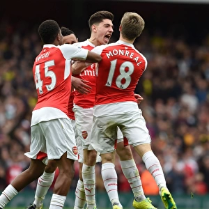 Arsenal's Triumph: Hector Bellerin's Game-Winning Goal vs. Watford (April 2016)