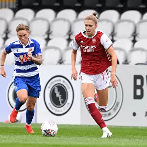 Arsenal's Vivianne Miedema Clashes with Reading's Jessica Fishlock in FA WSL Match