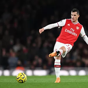 Arsenal's Xhaka in Action Against Crystal Palace (2019-20)