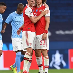 Arsenal's Xhaka and Luiz Reunite After FA Cup Semi-Final Showdown vs Manchester City