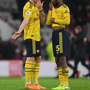 Arsenal's Xhaka and Maitland-Niles Share a Moment after AFC Bournemouth Clash (Premier League 2019-20)