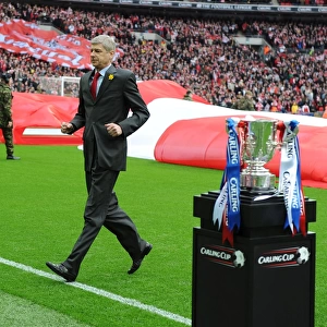 Arsene Wenger at the 2011 Carling Cup Final: Arsenal vs Birmingham City, Wembley Stadium