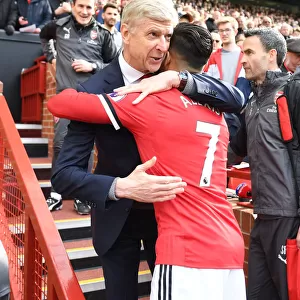 Arsene Wenger and Alexis Sanchez Reunite: A Bitter-Sweet Encounter at Old Trafford (Manchester United vs. Arsenal, Premier League 2017-18)