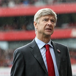 Arsene Wenger the Arsenal Manager. Arsenal 2: 1 Birmingham City. Barclays Premier League