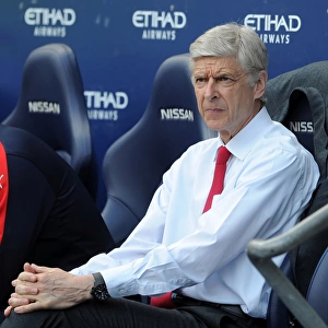 Arsene Wenger, Arsenal Manager, Pre-Match at Manchester City, Premier League 2015-16