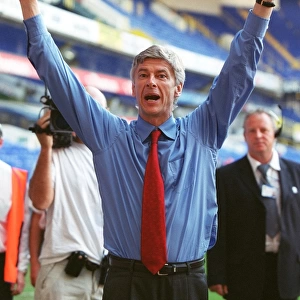 Arsene Wenger Celebrates Arsenal's FA Premiership Victory at White Hart Lane, 2004