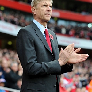 Arsene Wenger at Emirates Stadium: Arsenal Manager vs Fulham, Premier League (2012-13)
