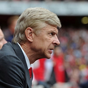 Arsene Wenger Leads Arsenal Against Stoke City (2013-14)
