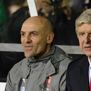 Arsene Wenger and Steve Bould before Sutton United vs. Arsenal FA Cup Match, 2017