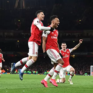 Aubameyang and Martinelli's Thrilling Europa League Goal Celebration for Arsenal