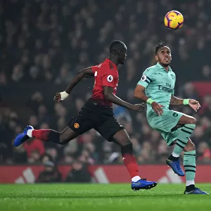 Aubameyang vs. Bailly: Intense Battle at Old Trafford - Manchester United vs. Arsenal FC, Premier League 2018-19