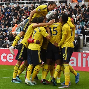 Aubameyang's Stunner: Monreal Celebrates Arsenal's Win at Newcastle United (2019-20)