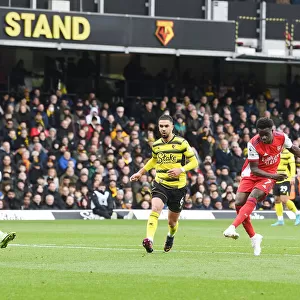 Bukayo Saka Scores the Second: Arsenal Triumphs over Watford in Premier League Clash