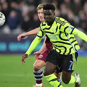 Bukayo Saka Shines: Arsenal's Unstoppable Performance Against West Ham United in Carabao Cup 2023-24