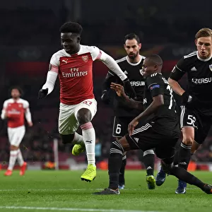 Bukayo Saka vs. Donald Guerrier: Arsenal vs. Qarabag Football Battle, UEFA Europa League 2018-19