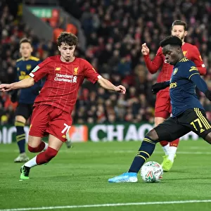 Bukayo Saka vs. Neco Williams: Intense Battle at Anfield - Carabao Cup 2019-20: Liverpool vs. Arsenal