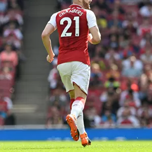 Calum Chambers in Action: Arsenal vs. West Ham United, Premier League 2017-18