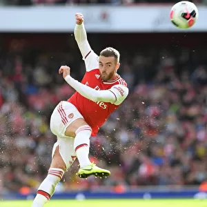 Calum Chambers in Action: Arsenal vs. AFC Bournemouth, Premier League 2019-20