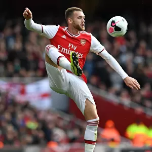 Calum Chambers in Action: Arsenal vs. AFC Bournemouth, Premier League 2019-20