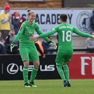 Celebrating Victory: Peyraud-Magnin and Van Veenendaal of Arsenal Women