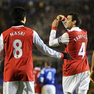 Cesc Fabregas (Arsenal) celebrates the 3rd Arsenal goal. Birmingham City 0: 3 Arsenal