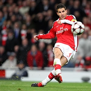Cesc Fabregas Scores His Second Goal: Arsenal's Third in 4:1 Victory over AZ Alkmaar in UEFA Champions League Group H at Emirates Stadium (11/4/09)