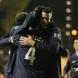 Cesc Fabregas Triumphant Goal: Arsenal's 3-1 Victory Over Wolves, 2009