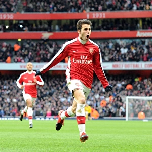Cesc Fabregas's Euphoric Goal: Arsenal's 3-0 Thriller Against Aston Villa