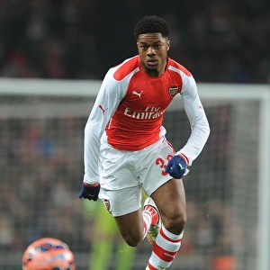 Chuba Akpom in Action for Arsenal against Hull City - FA Cup 2014-15