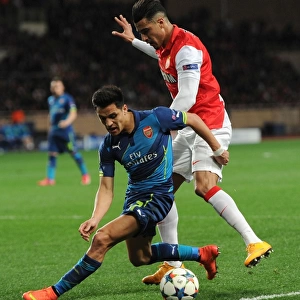 Clash of Stars: Sanchez vs. Dirar in Monaco vs. Arsenal UEFA Champions League Showdown