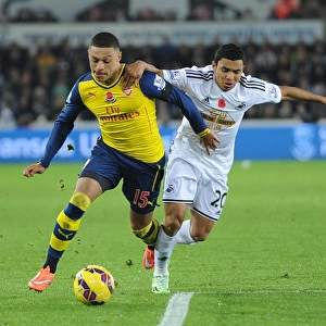 Clash of Wings: Oxlade-Chamberlain vs Montero in Swansea v Arsenal (2014-15)