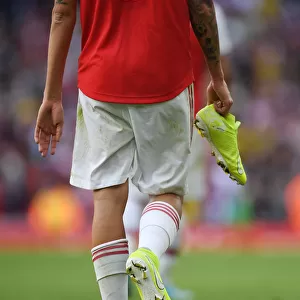 Dani Ceballos Reacts After Arsenal vs. Tottenham Premier League Clash at Emirates Stadium