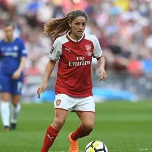 Danielle van Donk in Action at the FA Cup Final: Arsenal Women vs. Chelsea Ladies