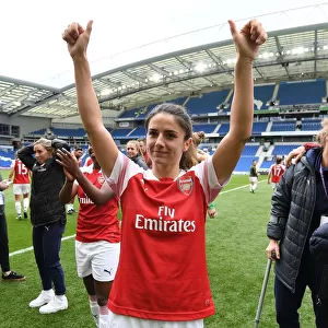 Danielle van de Donk Celebrates Arsenal's FA WSL Victory over Brighton & Hove Albion Women