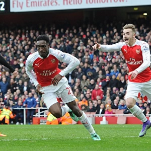 Danny Welbeck Scores Arsenal's Second Goal: Arsenal FC vs Leicester City (2015-16)
