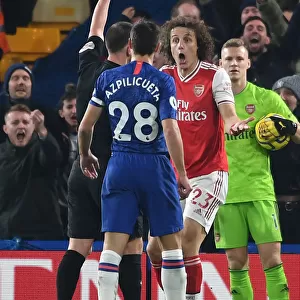 David Luiz Red Card: Dramatic Moment in Chelsea vs. Arsenal Premier League Clash (London, 2020)