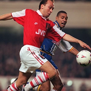 David Platt (Arsenal) and Des Walker (Sheffield Wednesday)