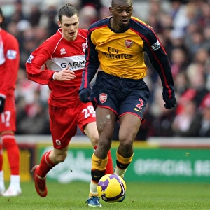 Diaby vs. Johnson: 1:1 Stalemate at Middlesbrough's Riverside Stadium, Premier League, 13/12/08